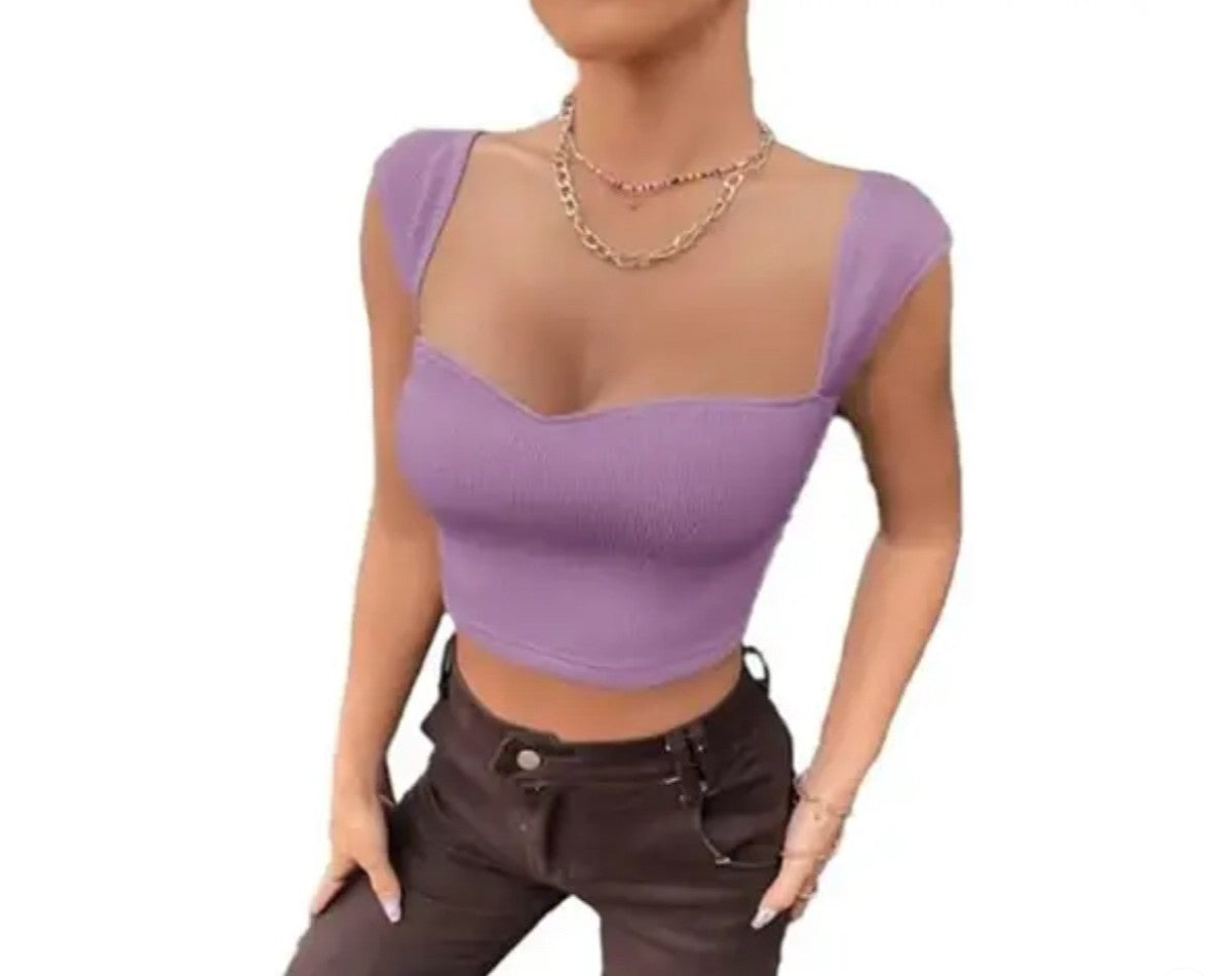 Sweetheart neck top