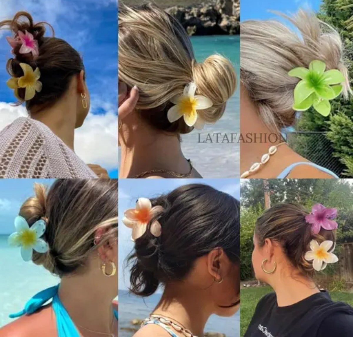 Flower claw clip 🌸