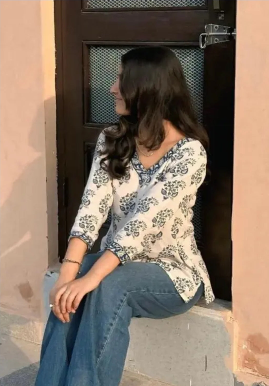 SHORT KURTI FLOWER