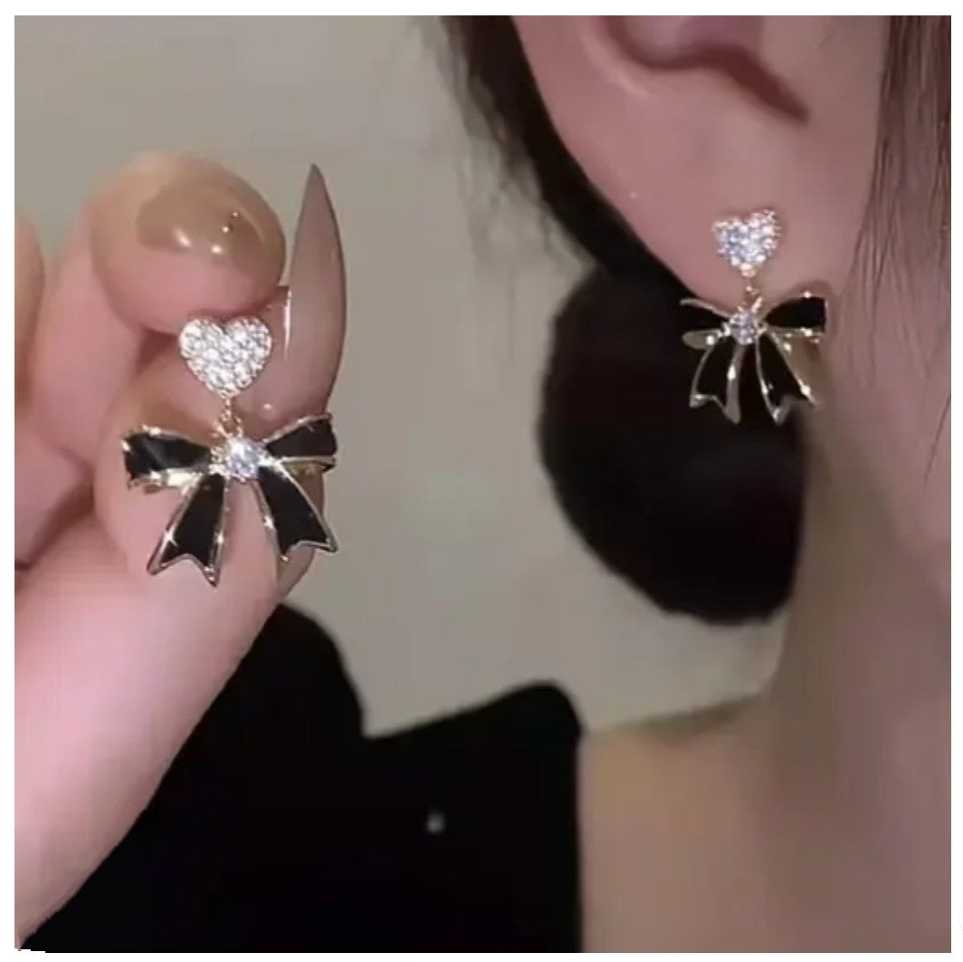 Bow Korean earrings
