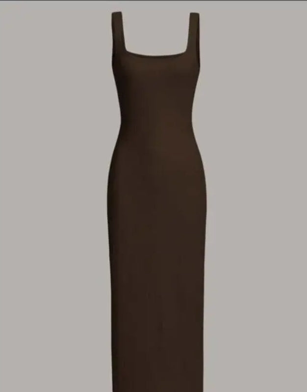 Square neck dress