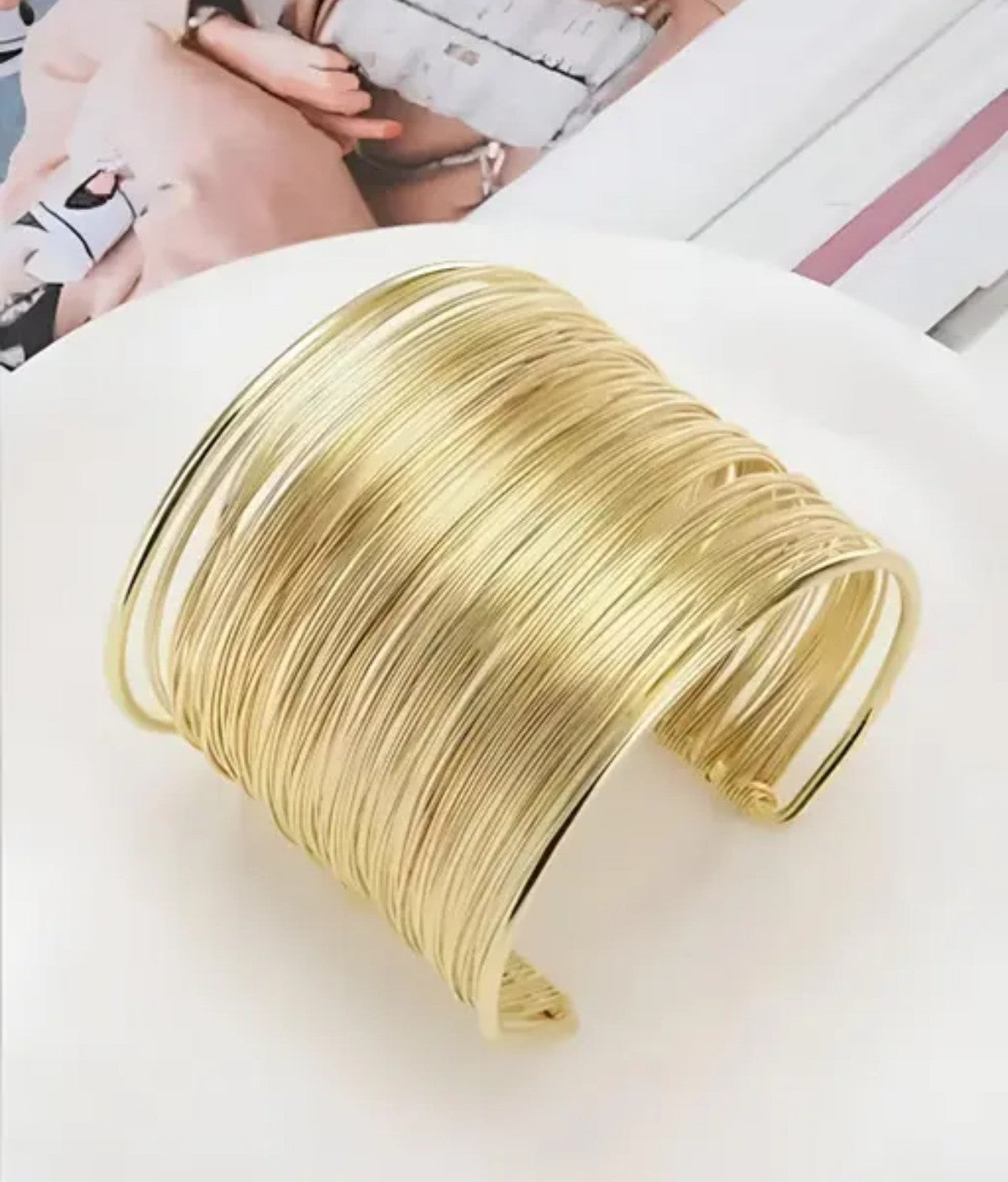 Gold wire tuff bracelets