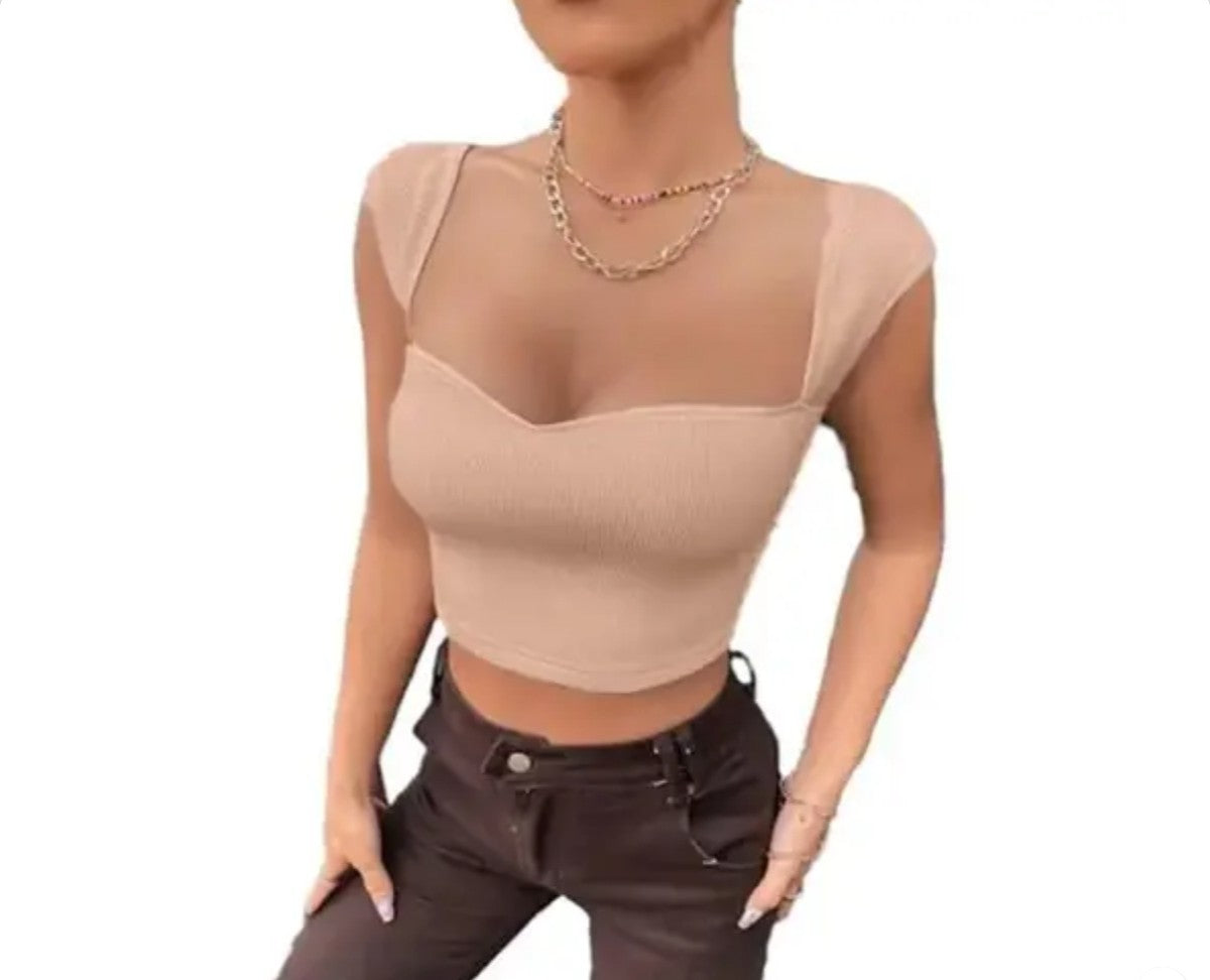 Sweetheart neck top