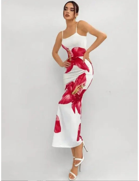 Flower maxi dress 👗