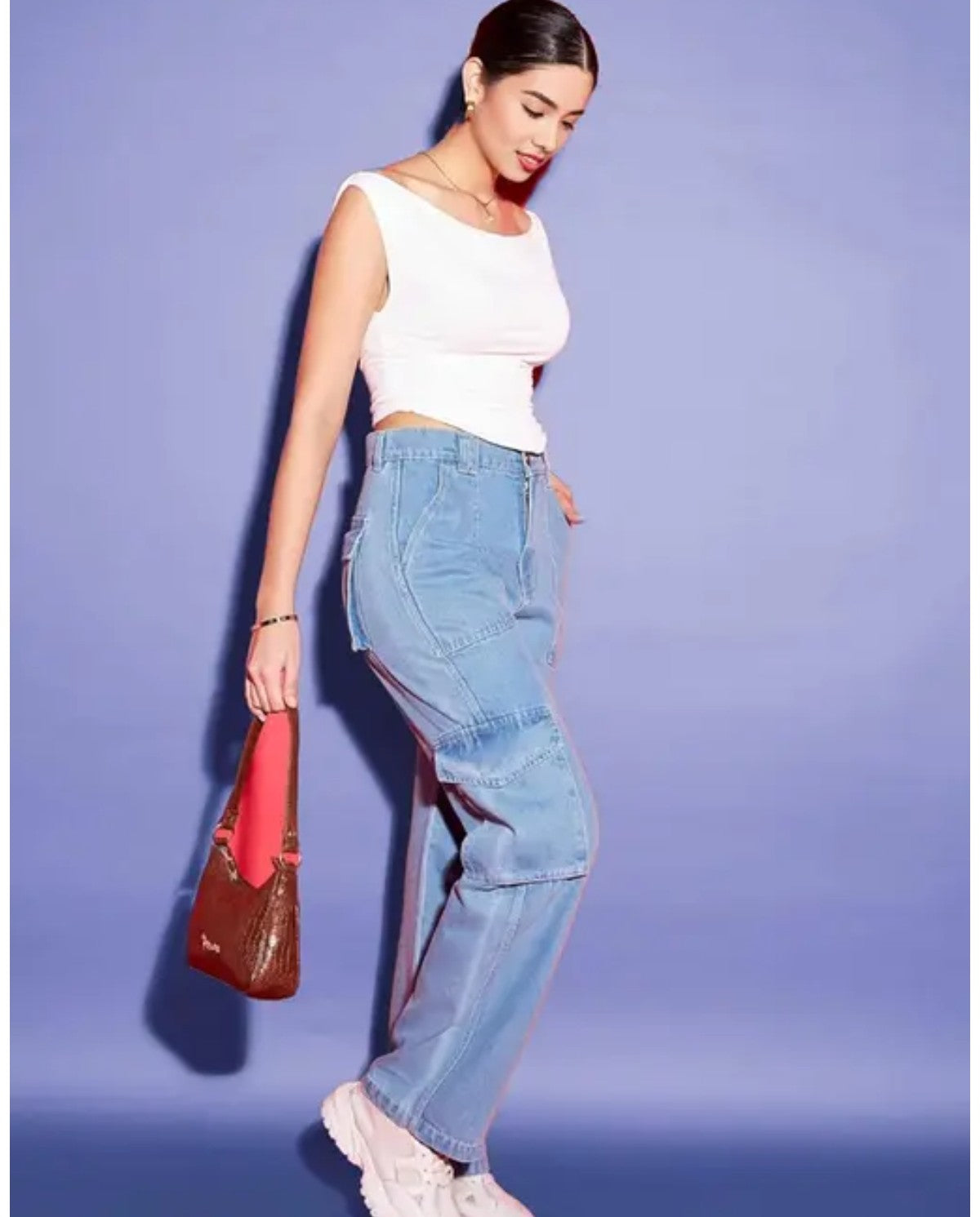 Draped crop top