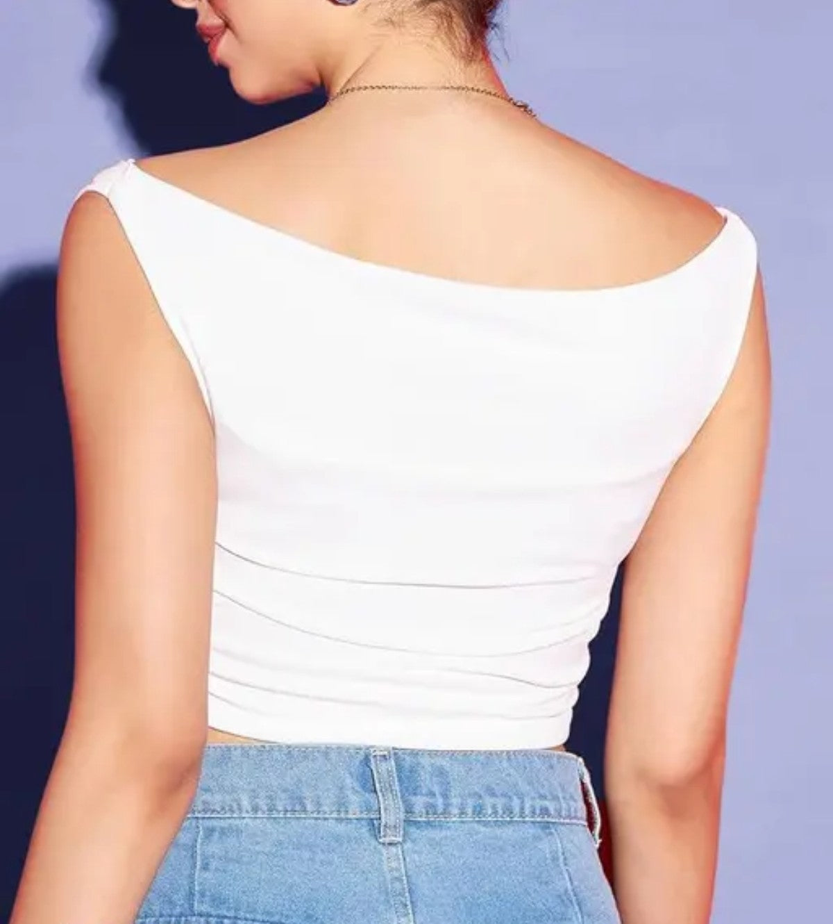 Draped crop top