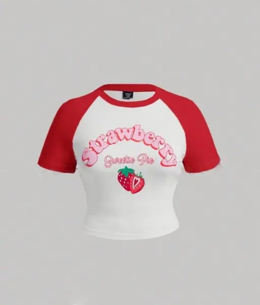 Strawberry crop tee