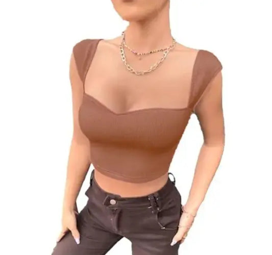 Sweetheart neck top