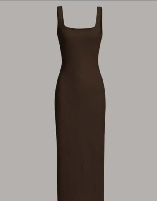 Square neck dress